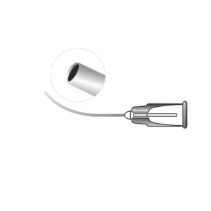 Lacrimal cannula curve